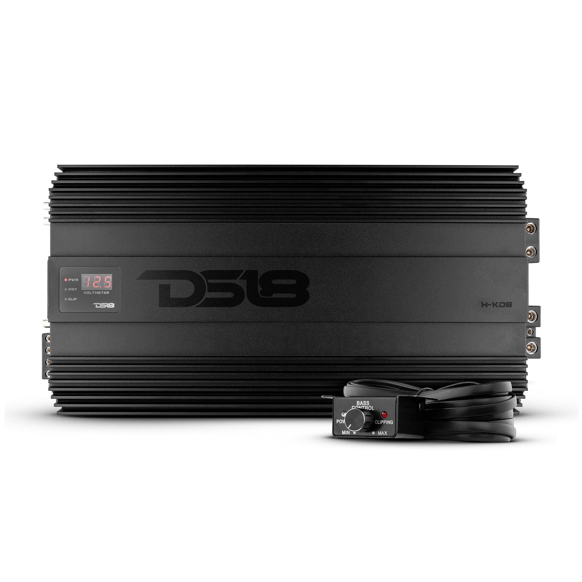 DS18 HOOLIGAN KO 1-Channel Amplifier with Voltmeter 8000 Watts Rms @ 1-Ohm Made In Korea