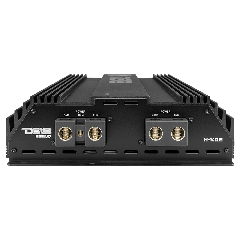 DS18 HOOLIGAN KO 1-Channel Amplifier with Voltmeter 8000 Watts Rms @ 1-Ohm Made In Korea
