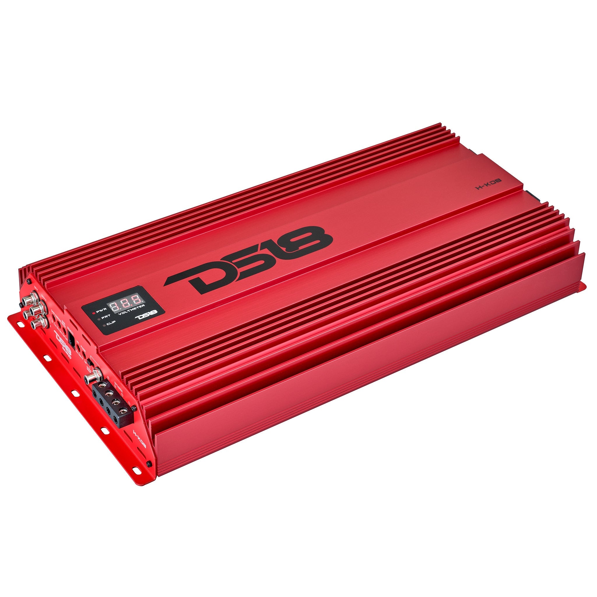 DS18 HOOLIGAN KO 1-Channel Amplifier with Voltmeter 8000 Watts Rms @ 1-Ohm Made In Korea