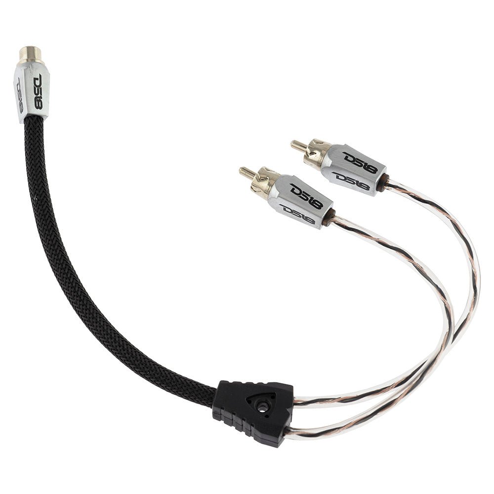 DS18 Level 3 RCA 100% Copper OFC Y Connector 1 FEMALE to 2 MALE - BLACK - RED