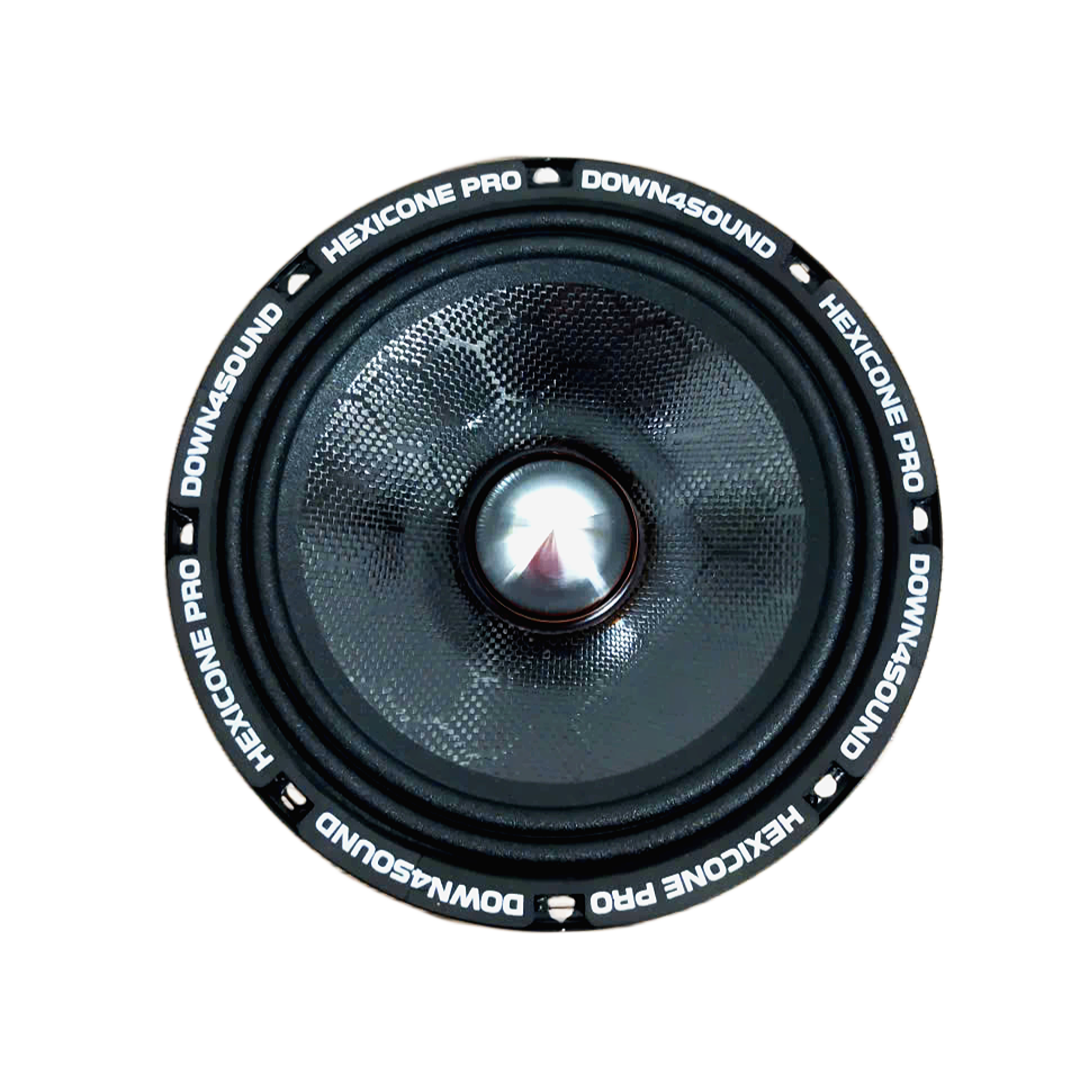 Down4Sound HEXICONE XMR 80 8" CARBON FIBER PRO AUDIO SPEAKER 300W RMS