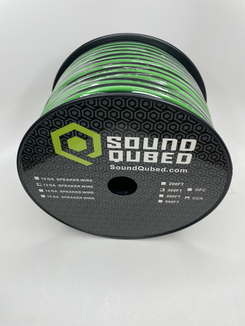 SoundQubed Speaker Wire 12 Gauge 300 Ft. GRN