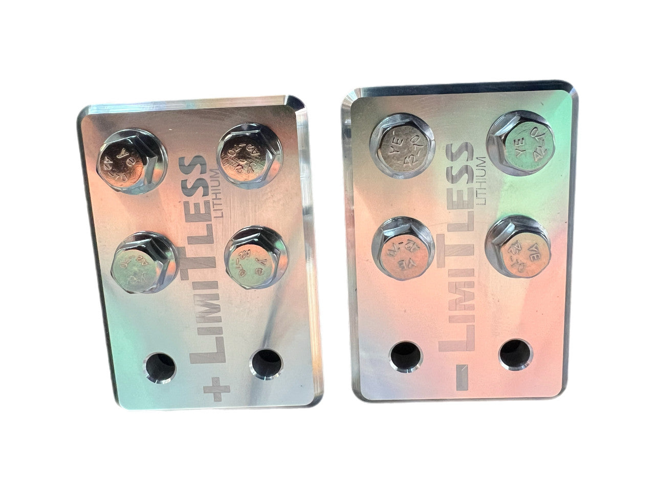 Limitless Lithium 4-Spot Aluminum Lug-Style Battery Terminals (Pair)