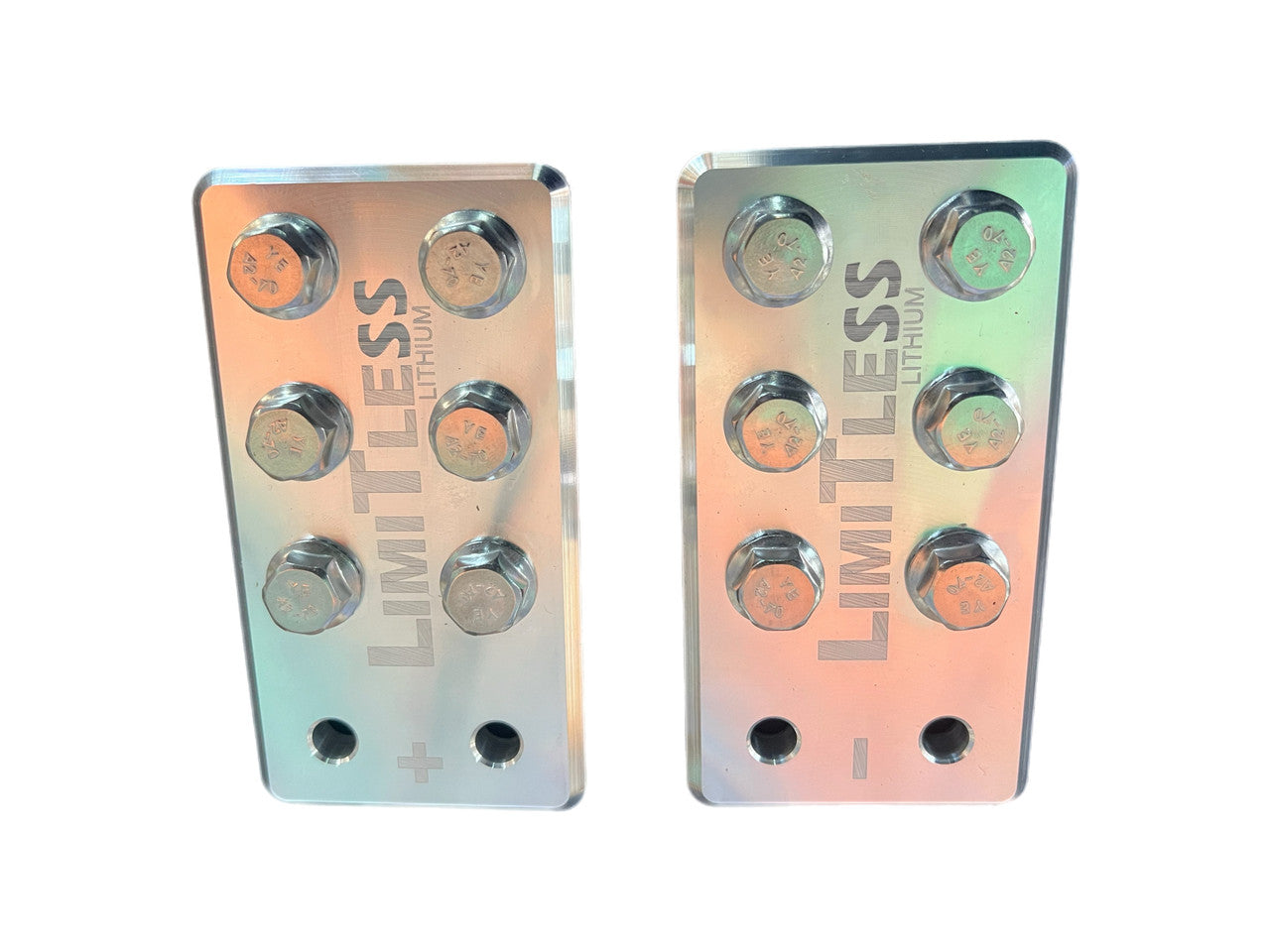 Limitless Lithium 6-Spot Aluminum Lug-Style Battery Terminals (Pair)