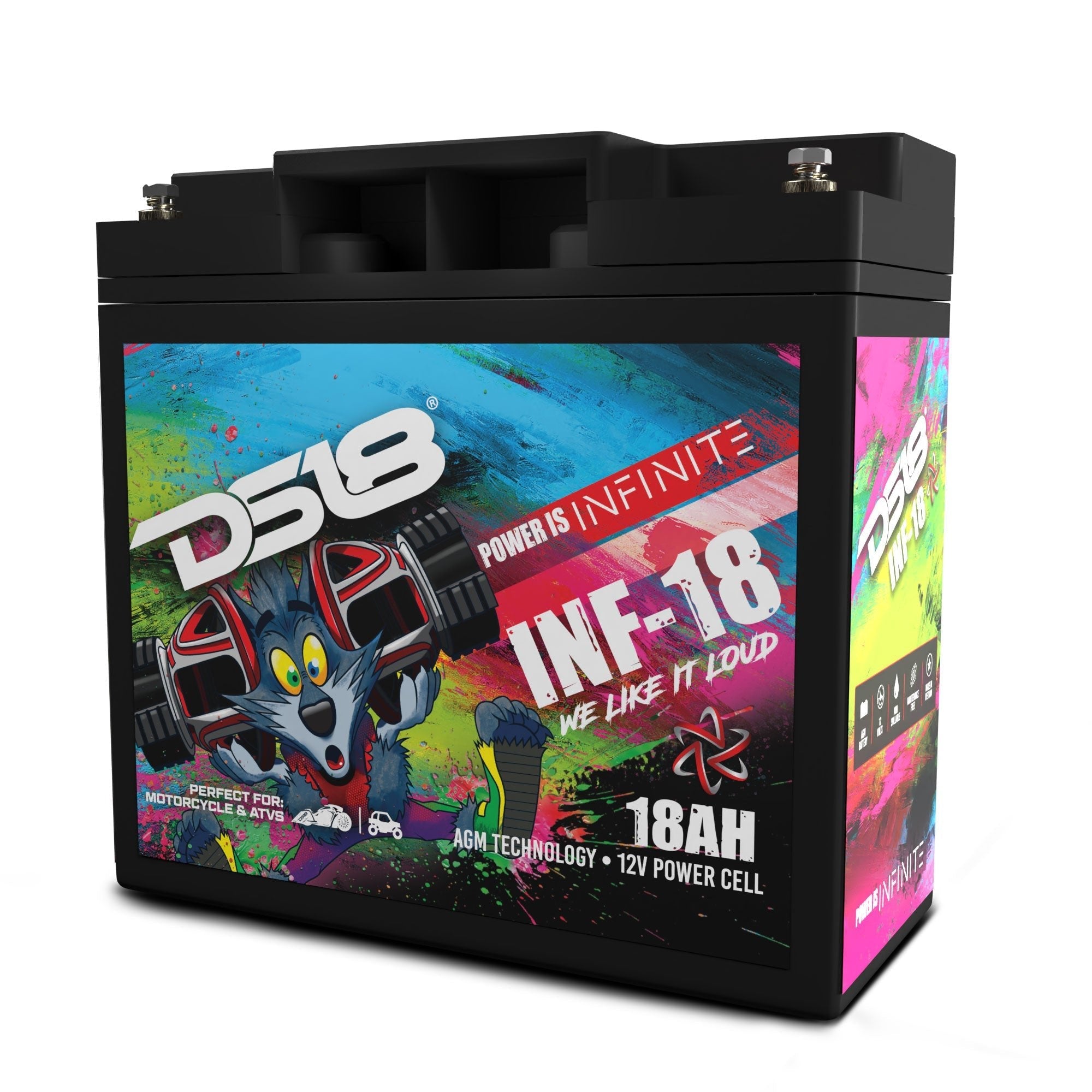 DS18 INFINITE 18 AH AGM Power Cell 12 Volt Battery