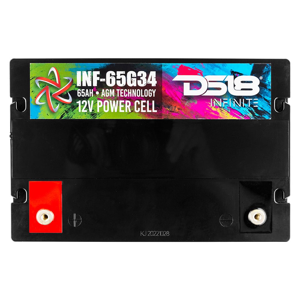DS18 INFINITE 65 AH AGM Group 34 Power Cell 12 Volt Battery
