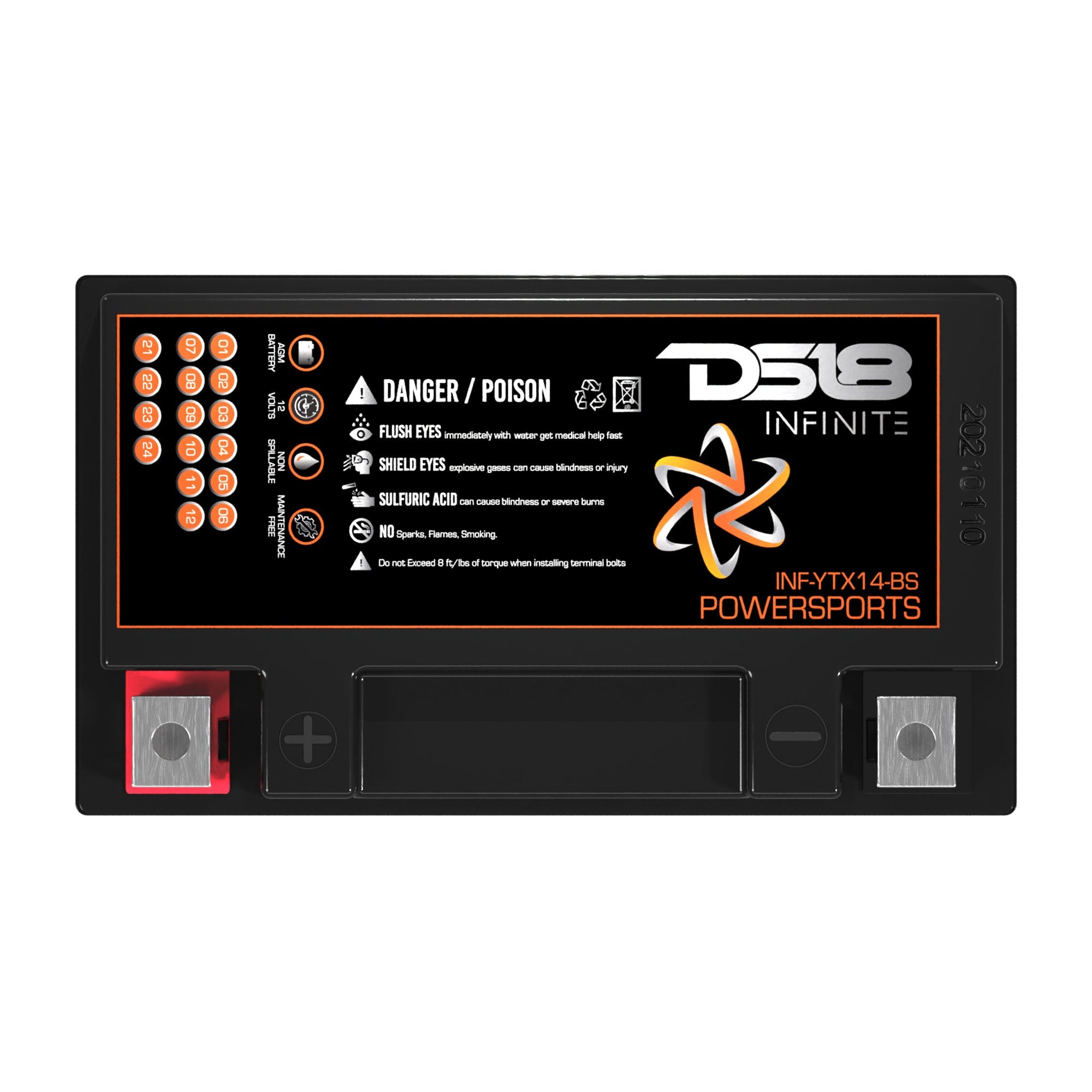 DS18 INFINITE 500 Watts 14 AH AGM Power Cell For Power Sports