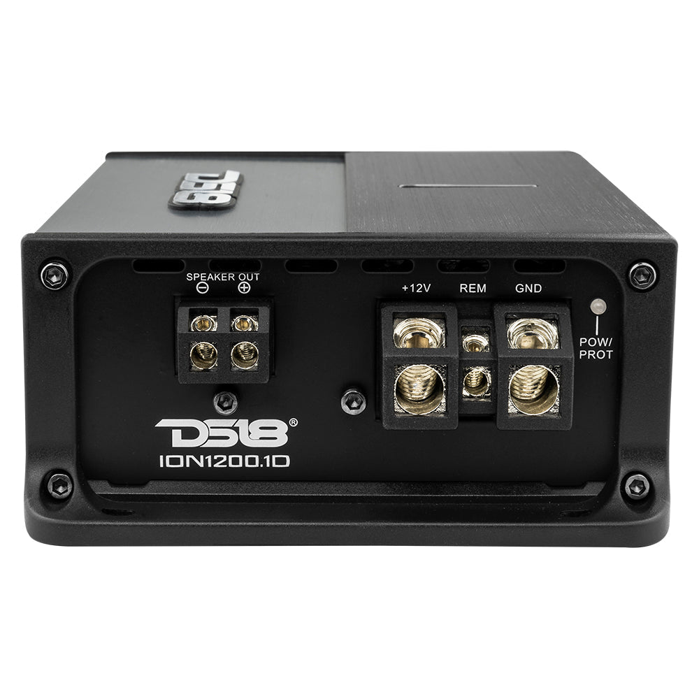 DS18 ION1200.1D ION Compact Full Range 1 Channel Amplifier 1200 Watts RMS @ 1-Ohm — view 3 of 5