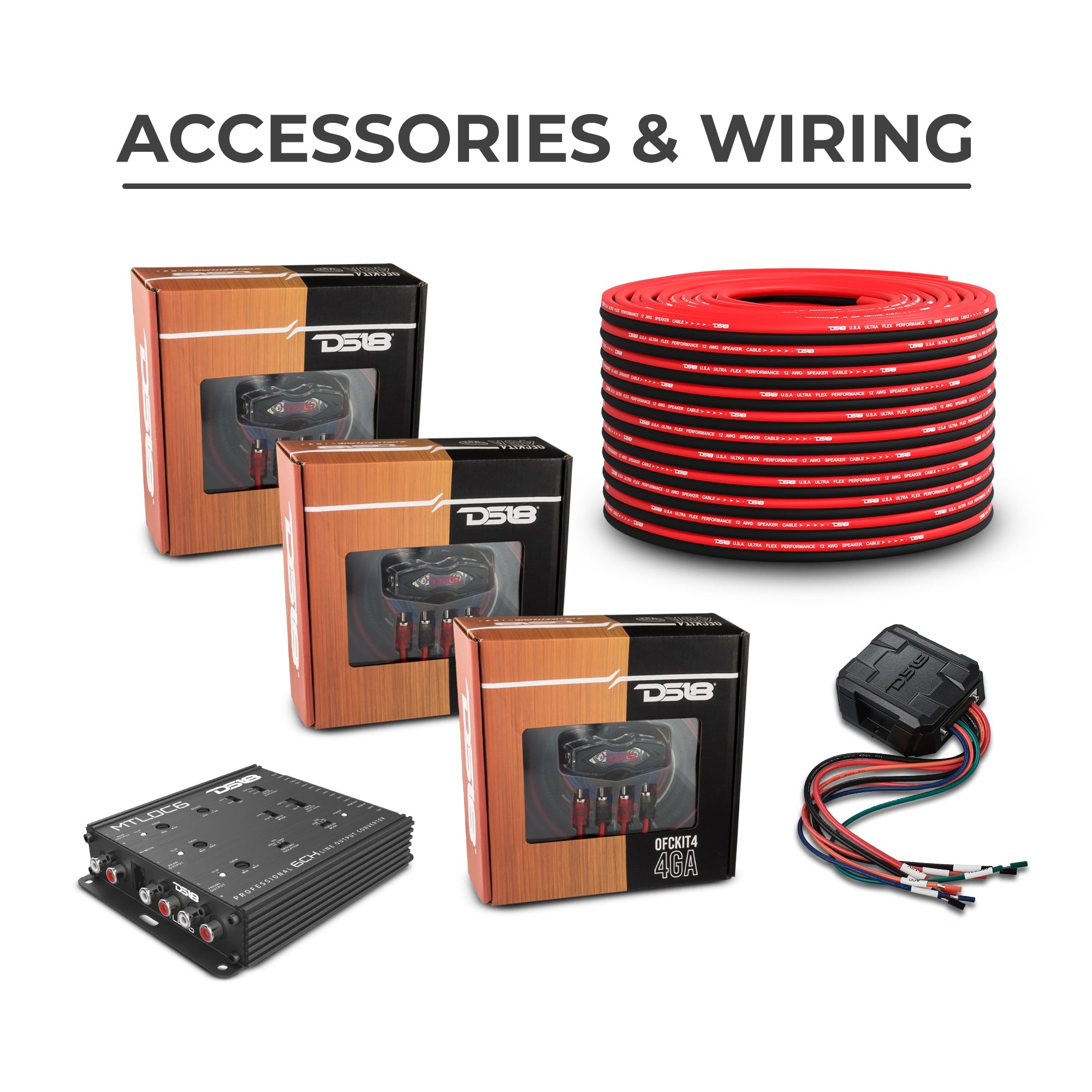 DS18 Jeep JKU 2007-2018 Ultimate Package – Loaded Sound Bar, Door Panels, Tailgate Subwoofers & Amplifiers