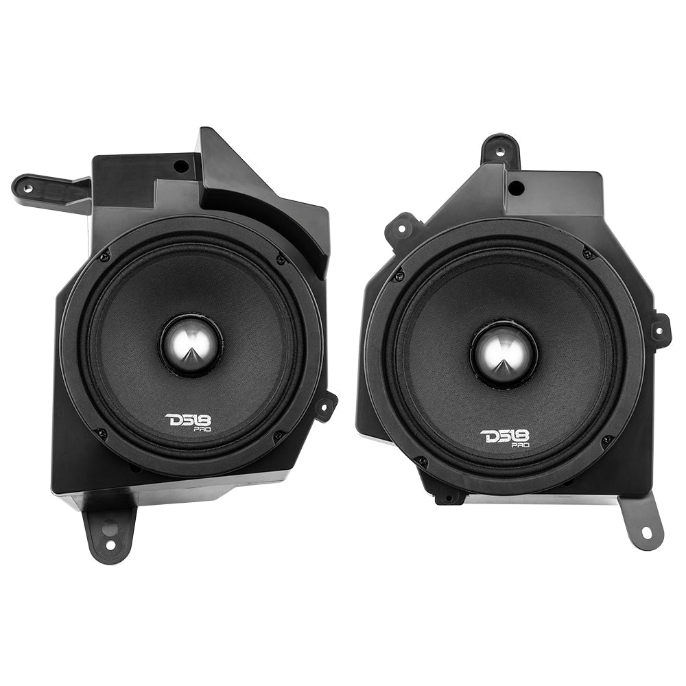 DS18 Jeep JL/JLU/JT Dash Enclosure – Loaded 6.5” Left & Right with PRO-FR6NEO, 225W RMS