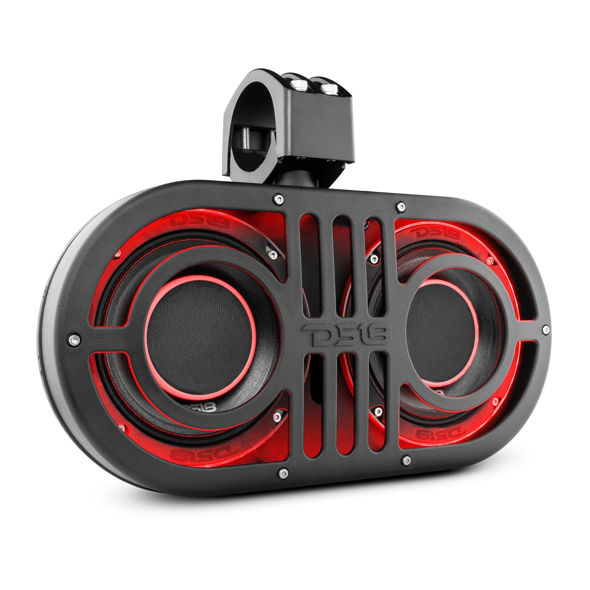 DS18 Dual 6.5" Marine and Powersports PRO Roll Cage Sound Bar System with Built in LED RGB Lights450 Watts Rms ( 2 x PRO-HY6.4B Included)