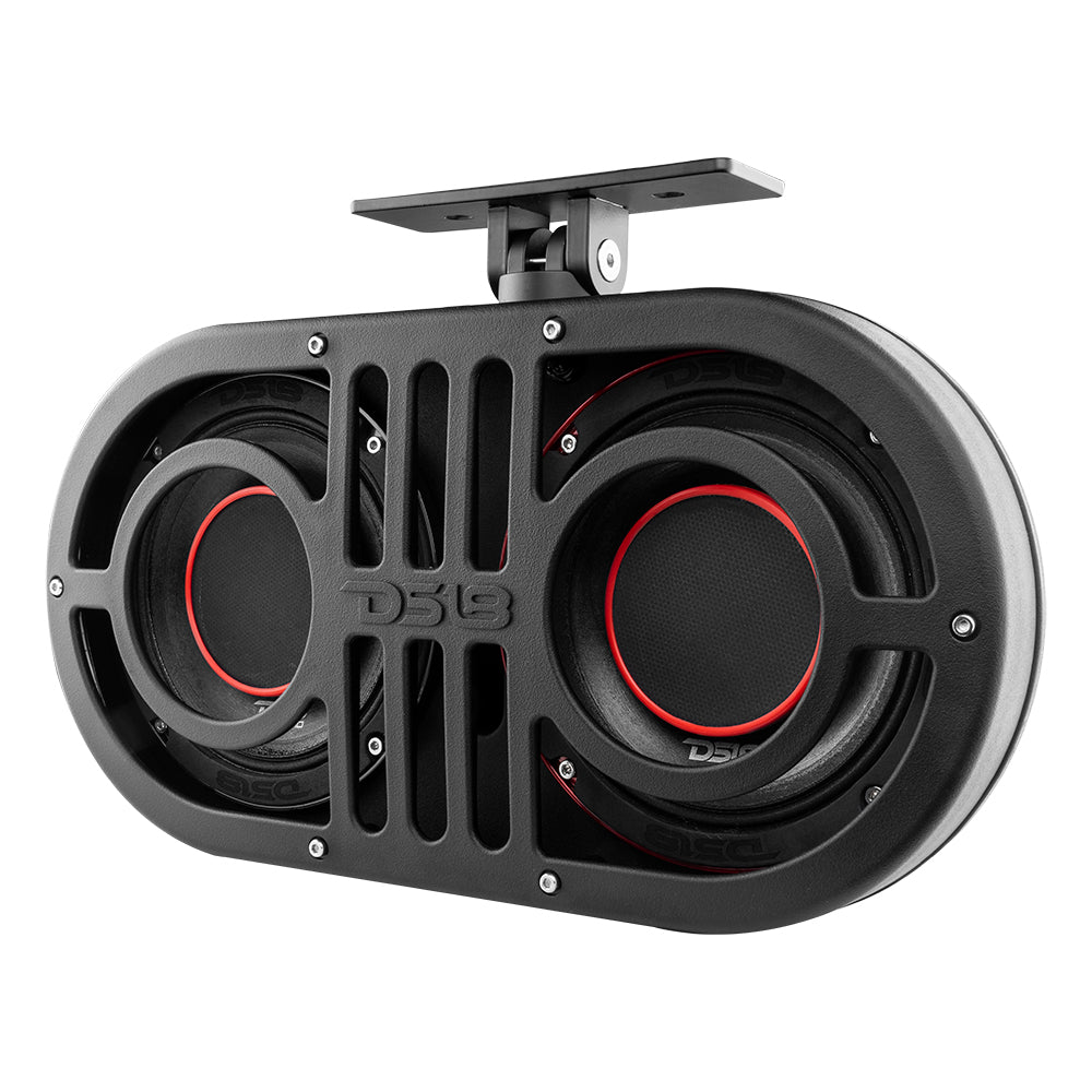DS18 Dual 6.5" Marine and Powersports PRO Roll Cage Sound Bar System with Built in LED RGB Lights450 Watts Rms ( 2 x PRO-HY6.4B Included)