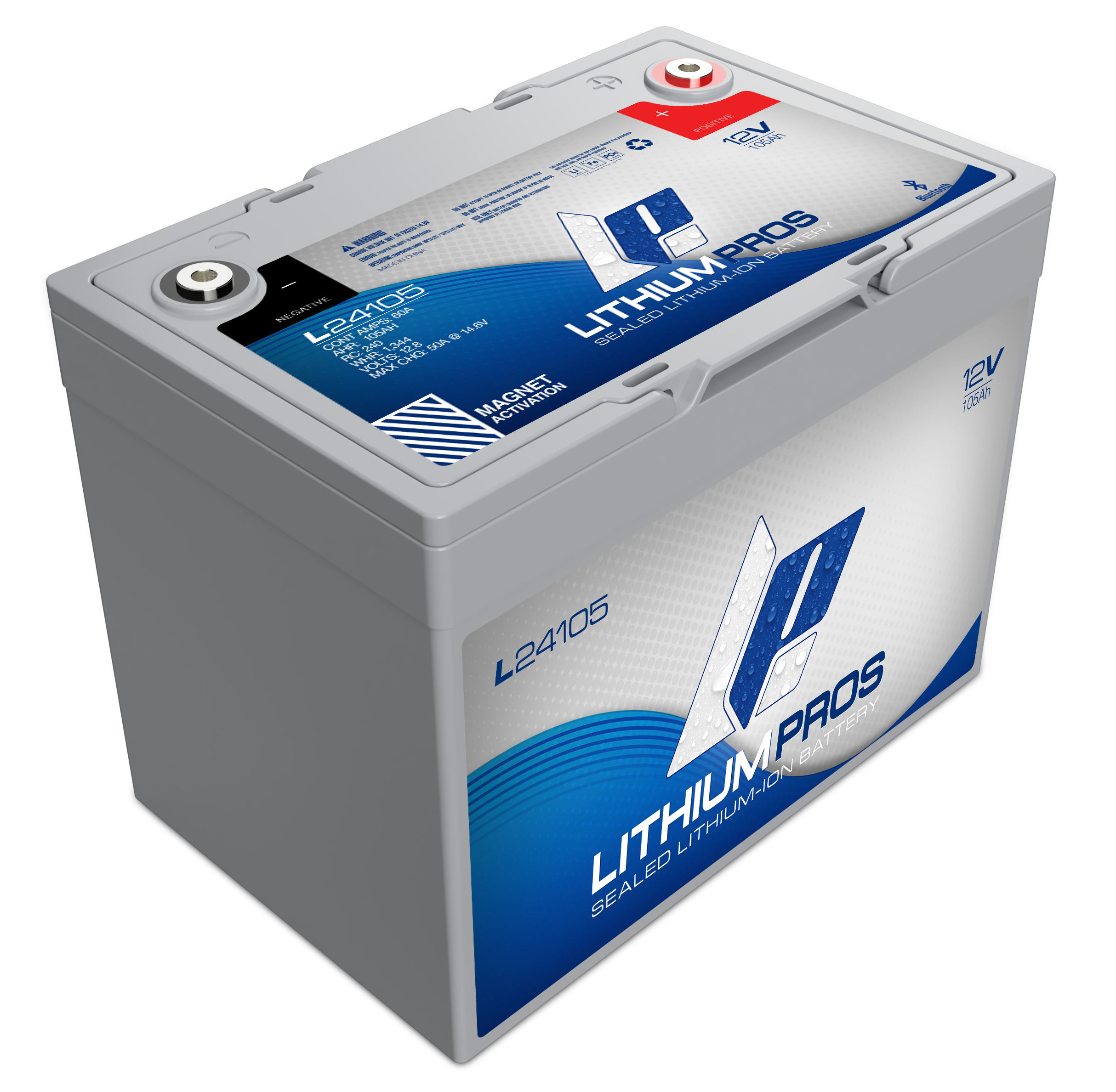 Lithium Pros L24105 12V 105Ah LiFePO4 Lithium Trolling Motor Battery – JS Ultimate Sounds