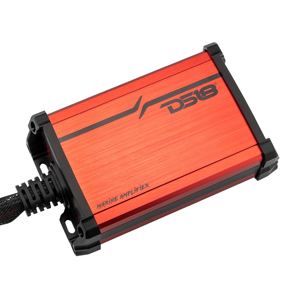 DS18 MP 4 x 4" Wakeboard Tower Speakers Package Amplifier And Bluetooth Audio Receiver 100 Watts Rms