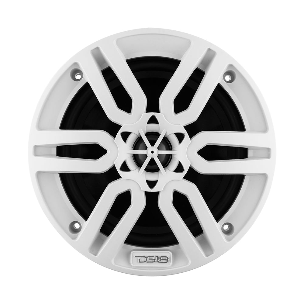 DS18 MP 6.5" 2-Way Coaxial Marine Speaker 60 Watts Rms 4-Ohm -White