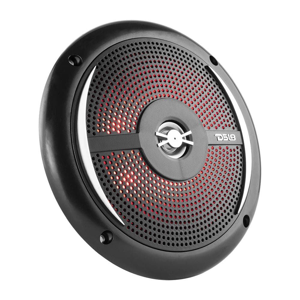 DS18 Marine and Powersports Headunit and 6.5" Marine Speaker Package (MRX1 and 2 X NXL-6SL/BK) - Black