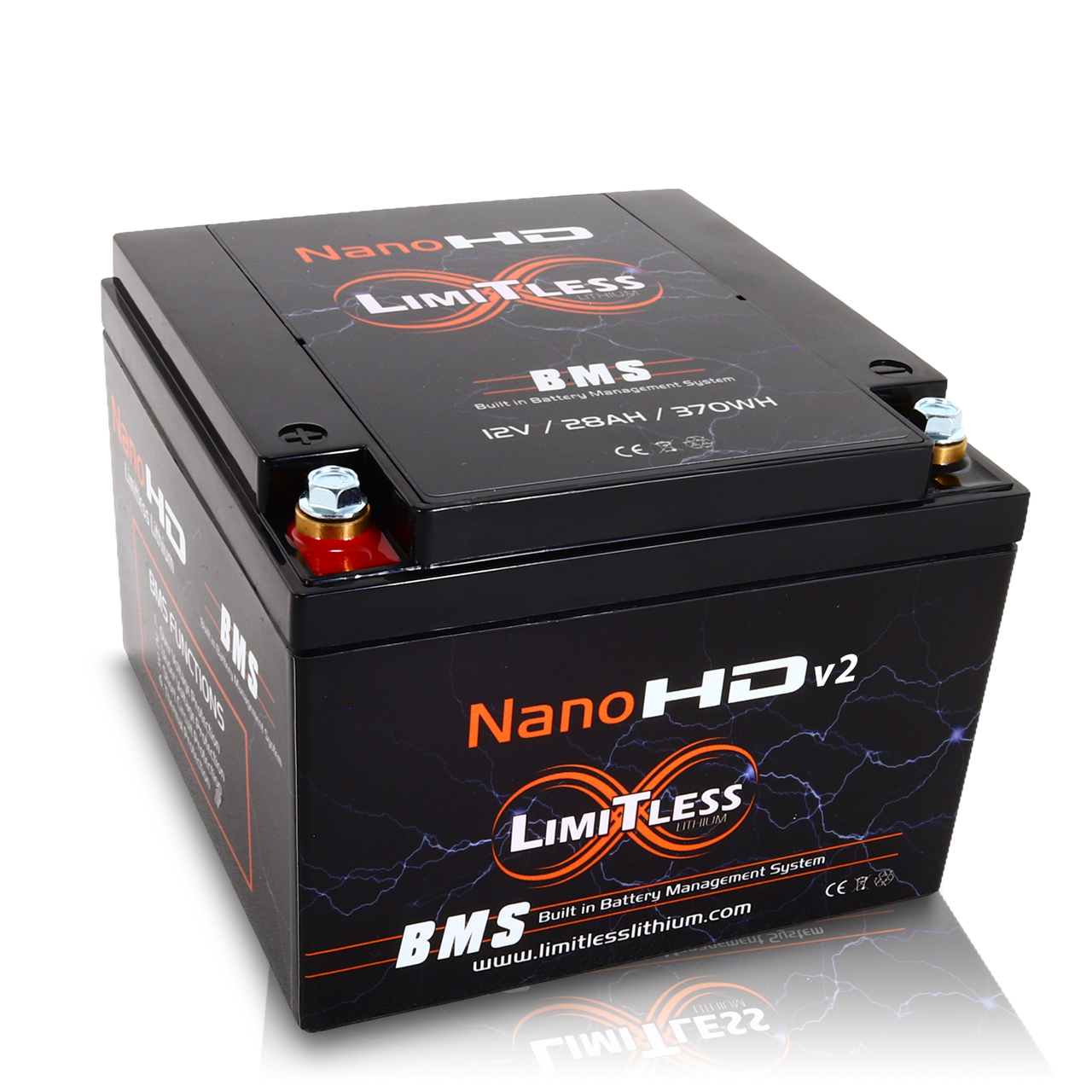 Limitless Lithium Nano-HD v2 30Ah LiFePO4 Powersports Battery + 3.5A Maintainer (2)