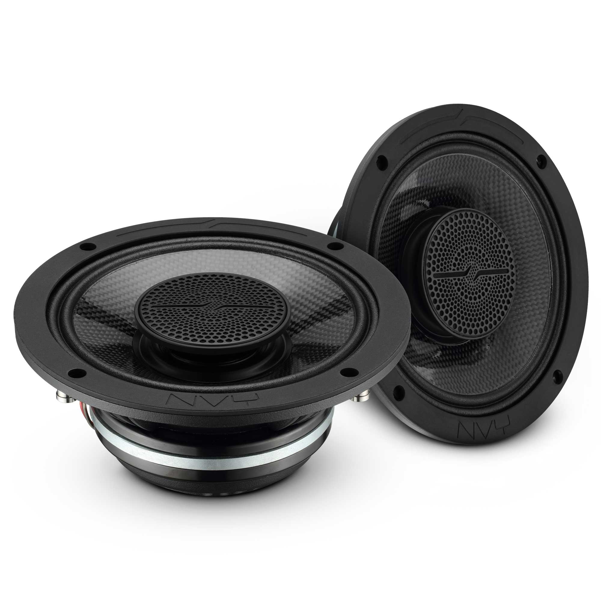 DS18 NVY-6HDCFSL-N2 6.5” Slim Hybrid Loudspeakers with Compression Driver, Carbon Fiber Cone and Neodymium Mag