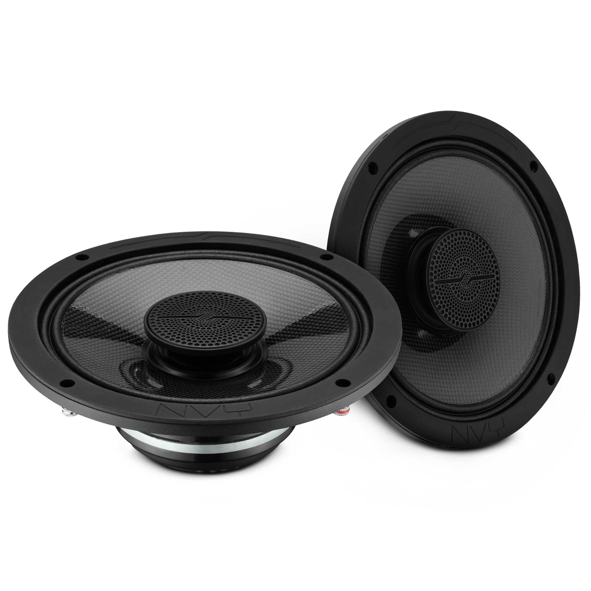 DS18 NVY-8HDCFSL-N4 8” Slim Hybrid Loudspeakers with Compression Driver, Carbon Fiber Cone and Neodymium Magne