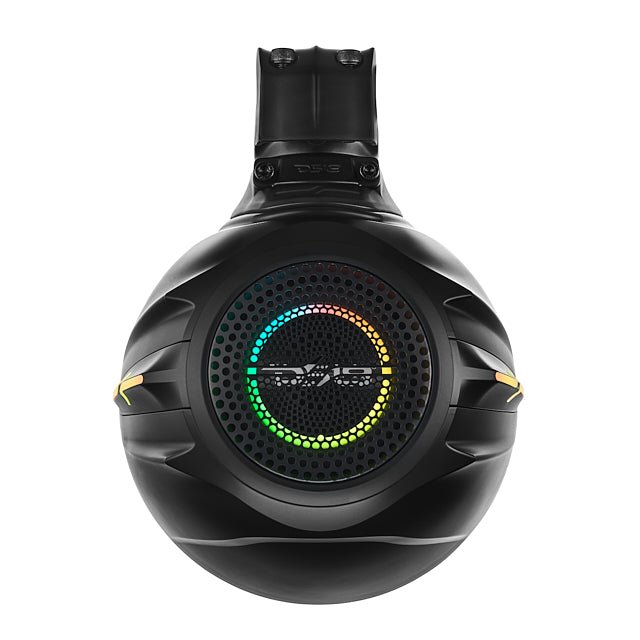 DS18 8” Marine Short Tower Speaker With Neodymium Magnet, Kevlar Cone, Compression Driver And Digital LED Lights | 200W RMS 4-Ohm