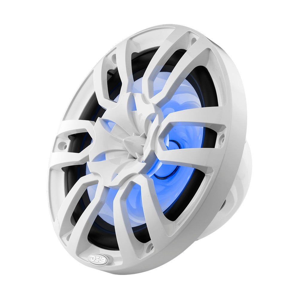 DS18 NXL 10" 2-Way Coaxial Marine Speaker with LED RGB Lights | 200W RMS 4-Ohm