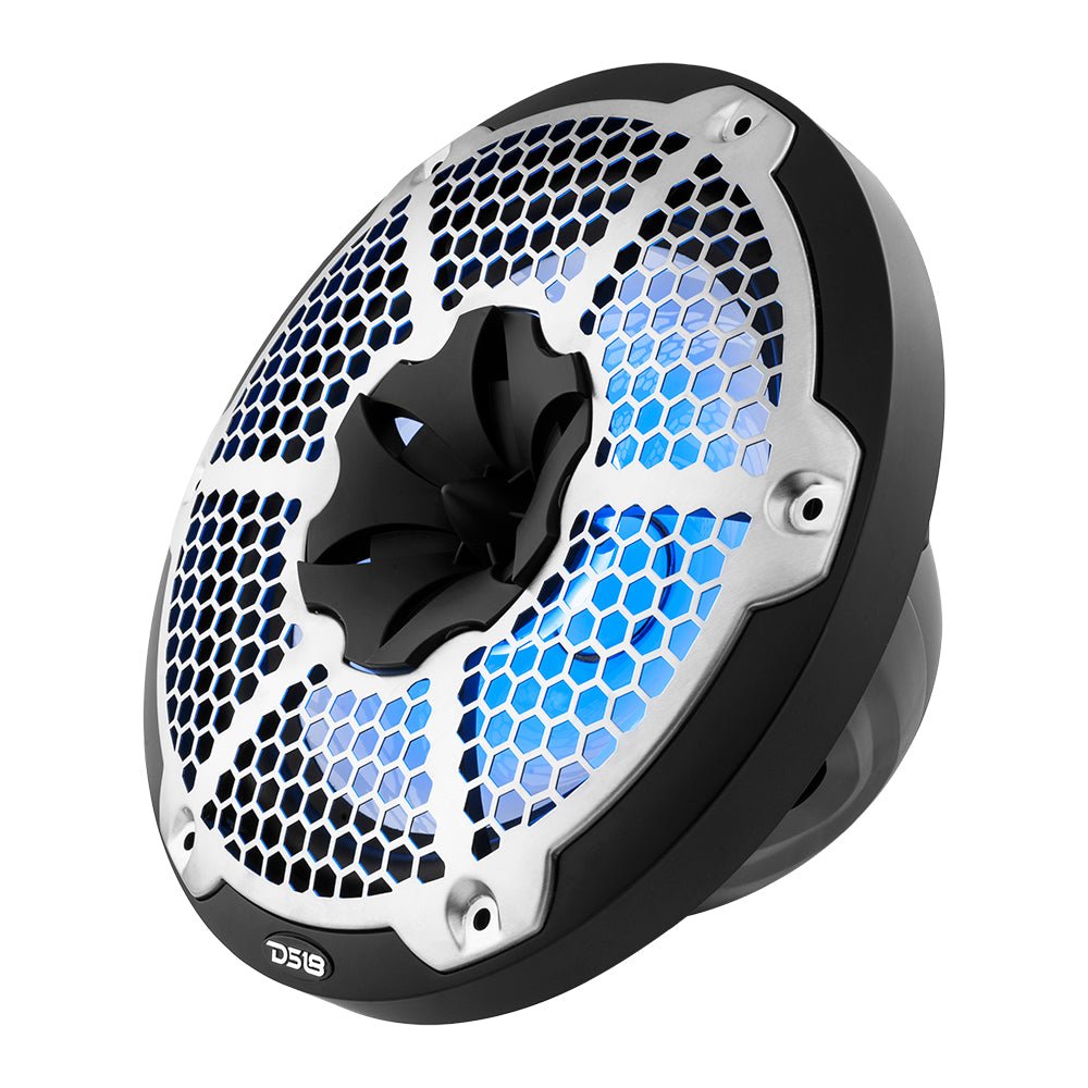 DS18 NXL 10" 2-Way Coaxial Marine Speaker With LED RGB Lights 200 Watts Rms 4-Ohm