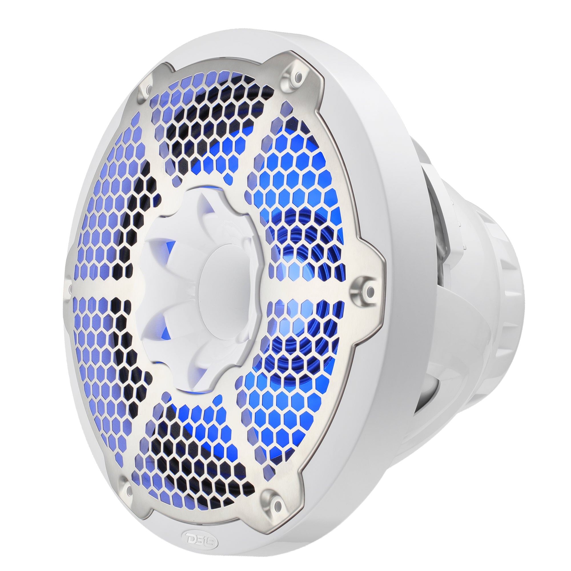 DS18 10” Marine 2-Way Hybrid Speaker with RGB LED, Compression Driver and Neodymium Magnet | 450W RMS 4-Ohm