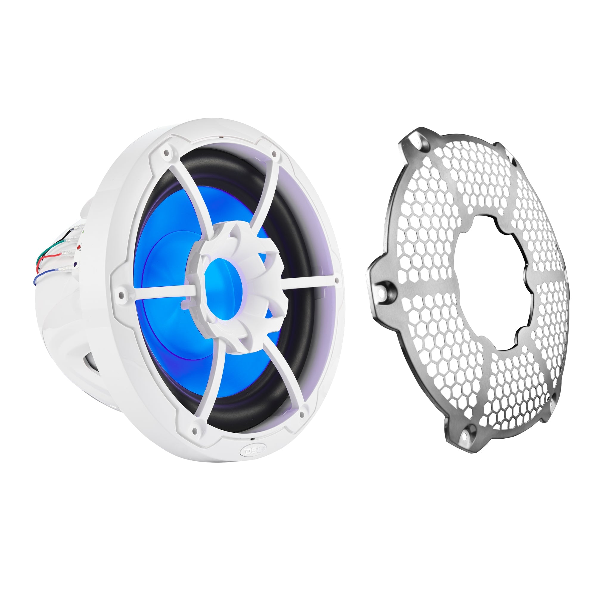 DS18 NXL 10" Marine Subwoofer with LED RGB Lights 300 Watts Rms SVC 4-Ohm