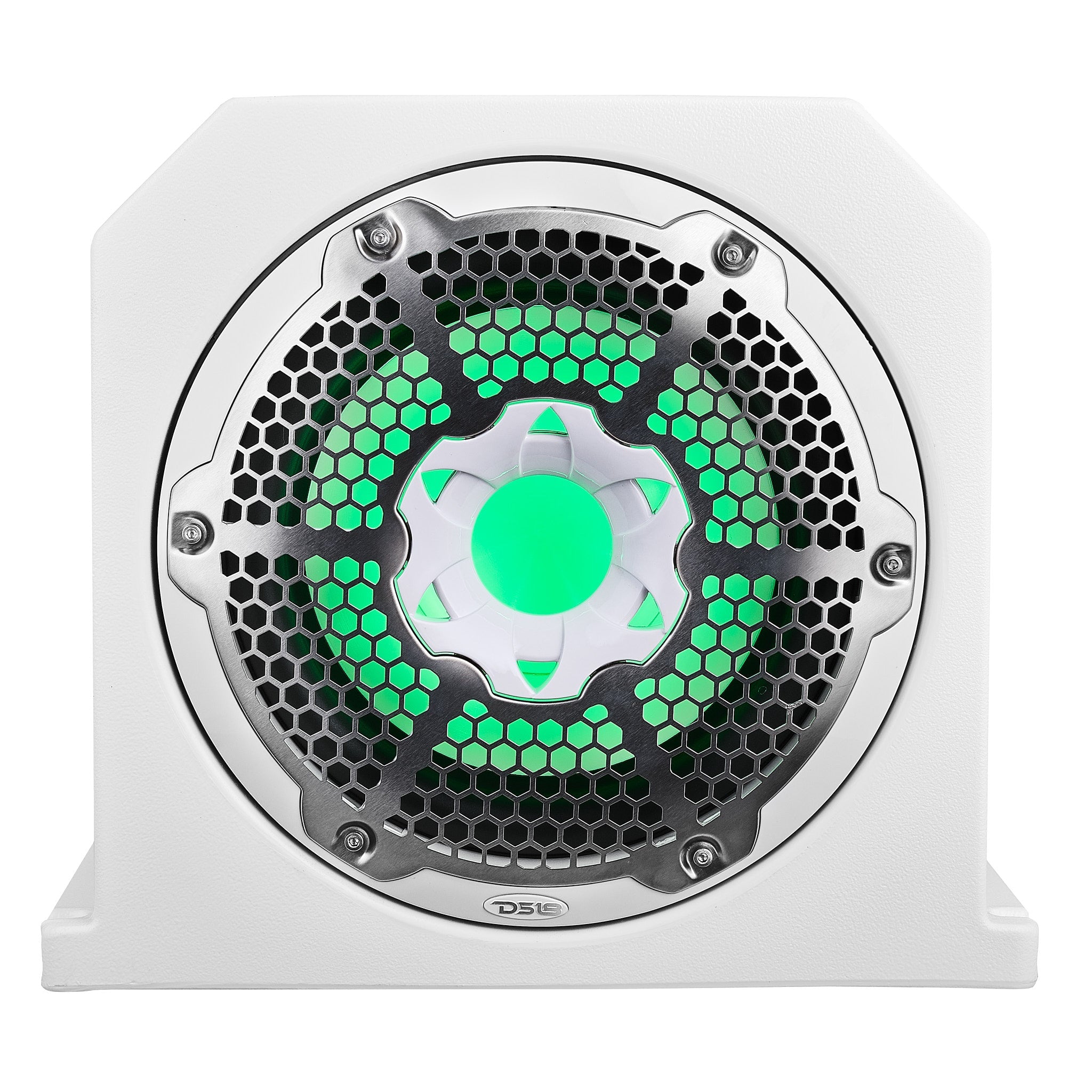 DS18 Dual 10" Marine Subwoofer Enclosure with 10" Passive Radiator and LED RGB Lights 350 Watts Rms 4-Ohm (NXL-10SUB Included)