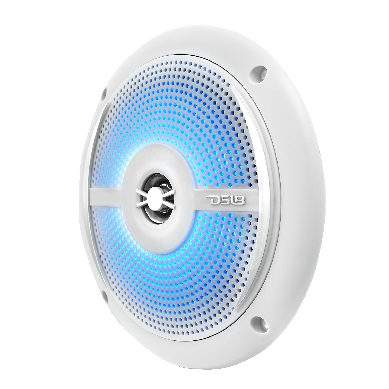 DS18 NXL 6.5" 2-Way Coaxial Marine Shallow Speaker With LED RGB Lights 25 Watts Rms 4-Ohm