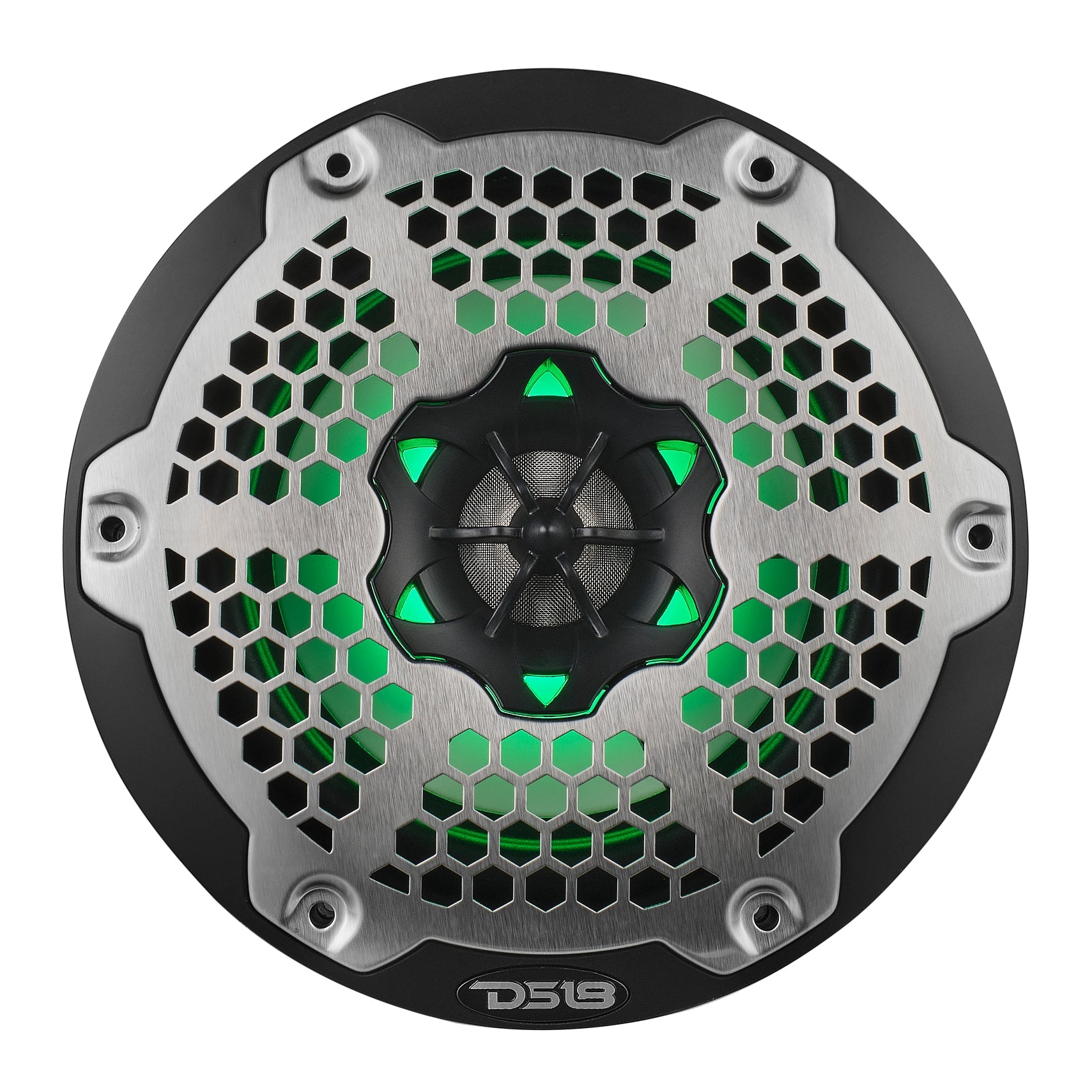 DS18 NXL 6.5" 2-Way Coaxial Marine Speaker with RGB LED Lights 100 Watts Rms 4-Ohm