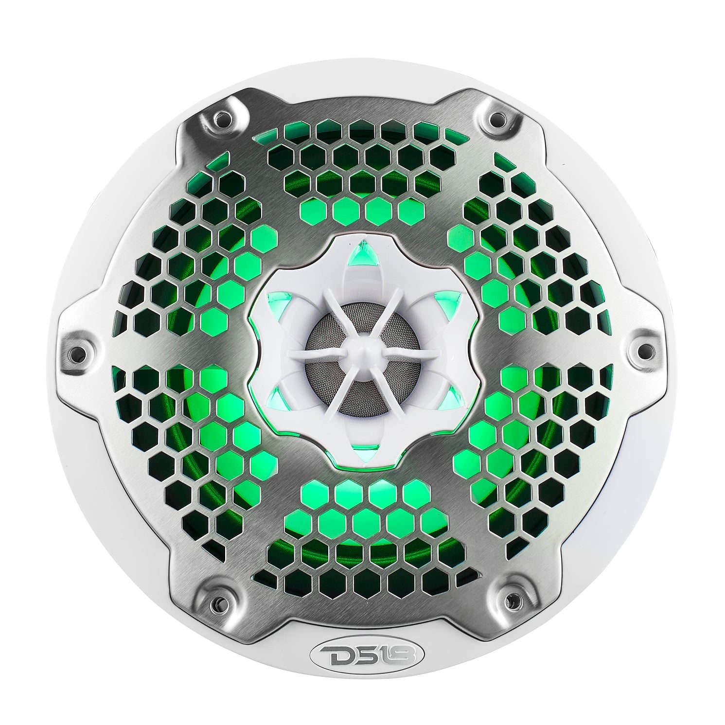 DS18 NXL 6.5" 2-Way Coaxial Marine Speaker With LED RGB Lights 100 Watts Rms 4-Ohm