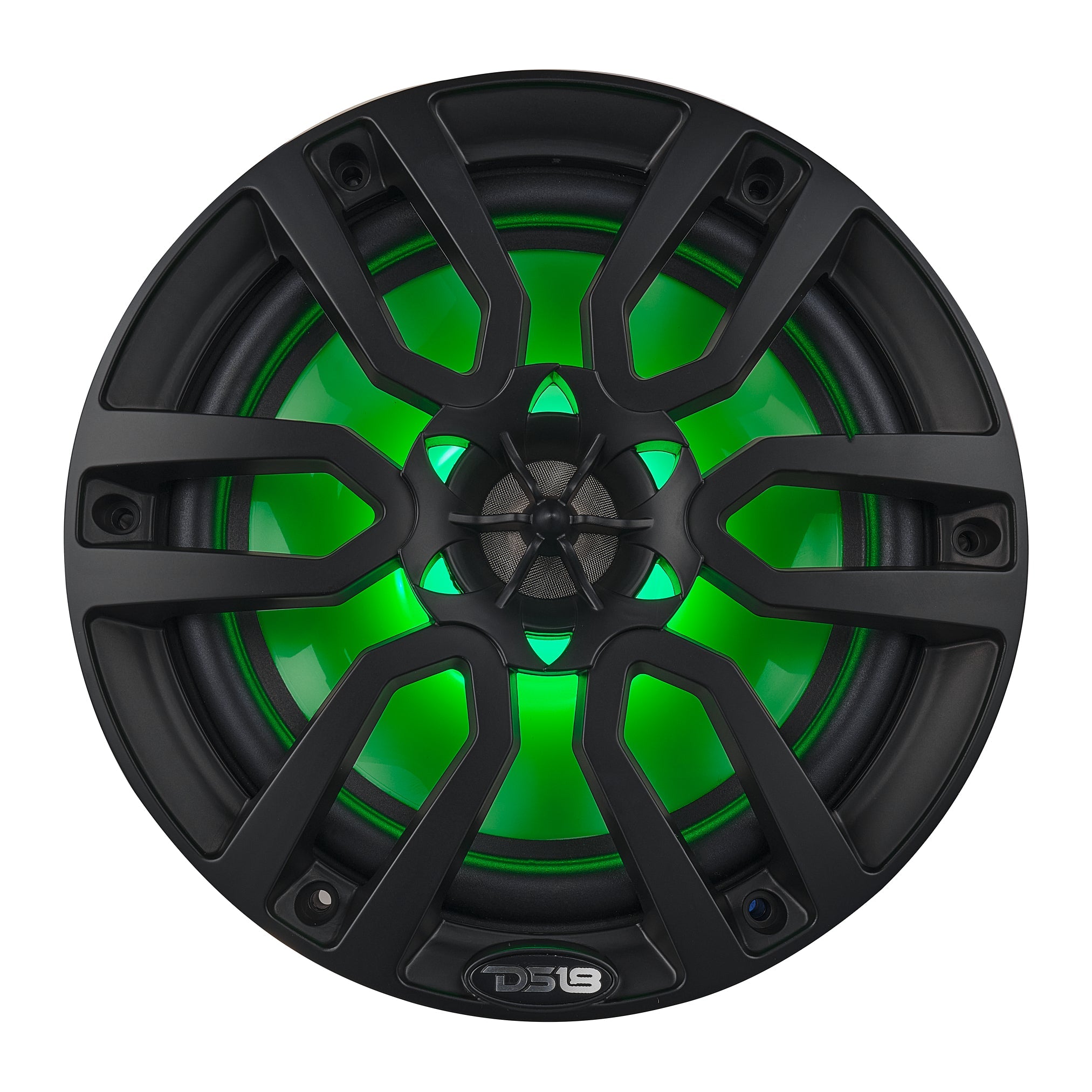 DS18 NXL 8" 2-Way Coaxial Marine Speaker with LED RGB Lights | 125W RMS 4-Ohm