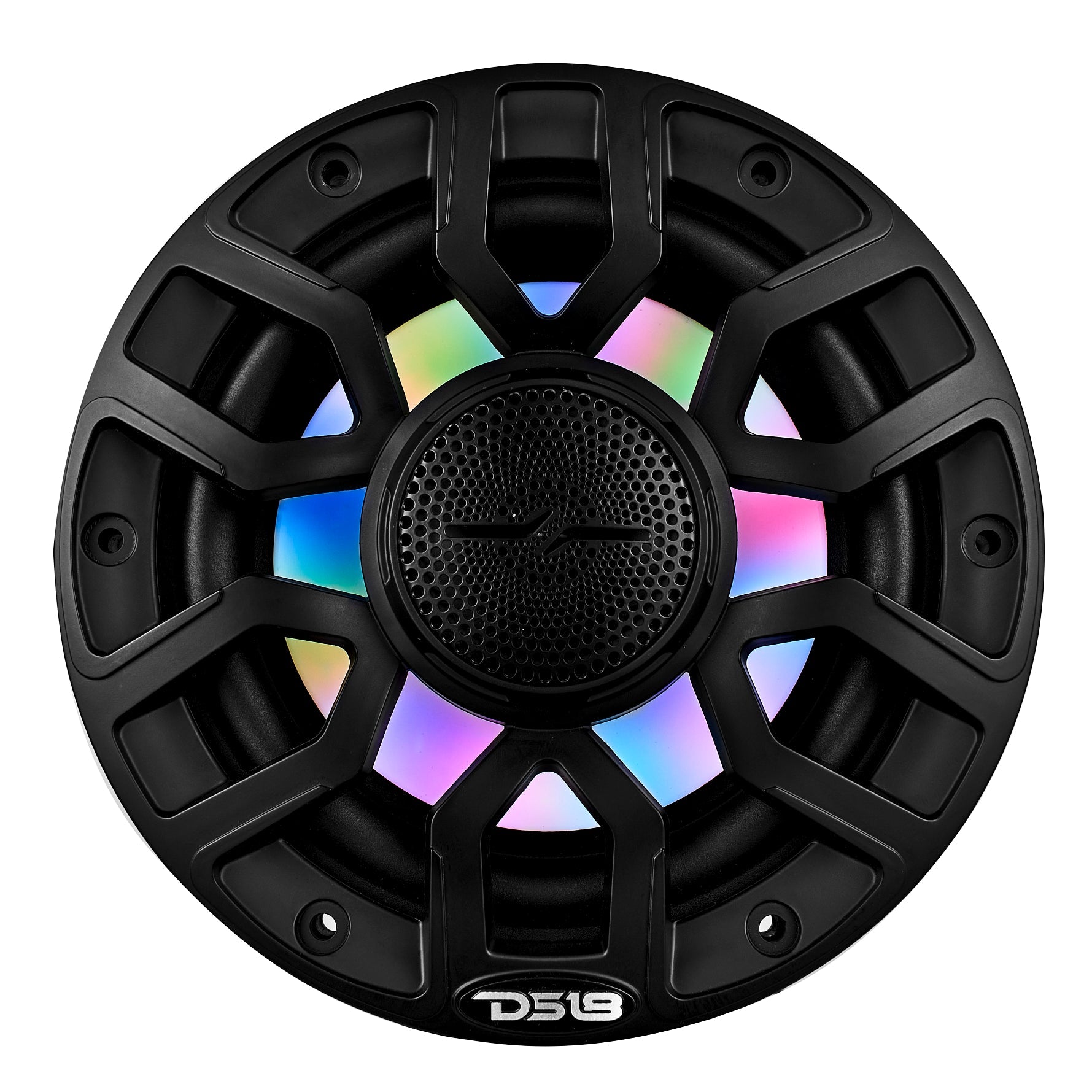 DS18 NXL 6.5" 2-Way Coaxial Marine Speaker with Bullet Tweeter and Digital Led Lights | 150W RMS 4-Ohm