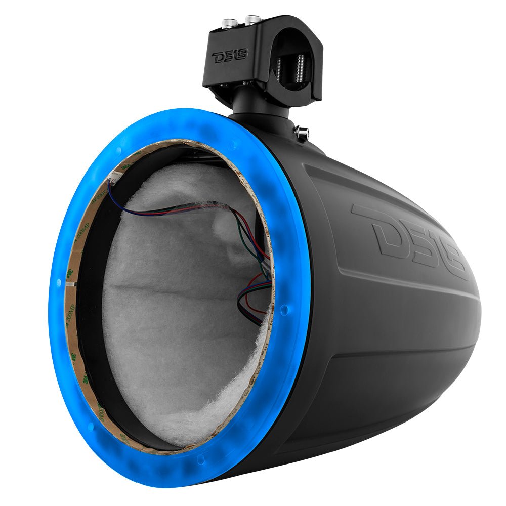 DS18 10" Marine Tower with Integrated RGB LED Lights No Speakers