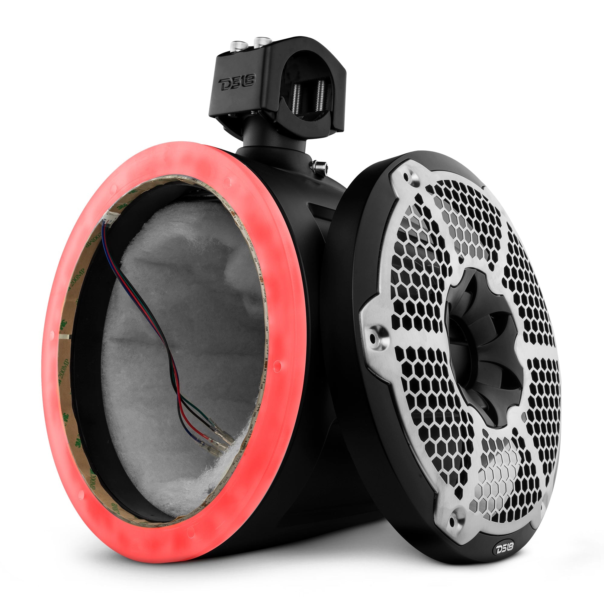 DS18 10" Marine Tower with Integrated RGB LED Lights No Speakers