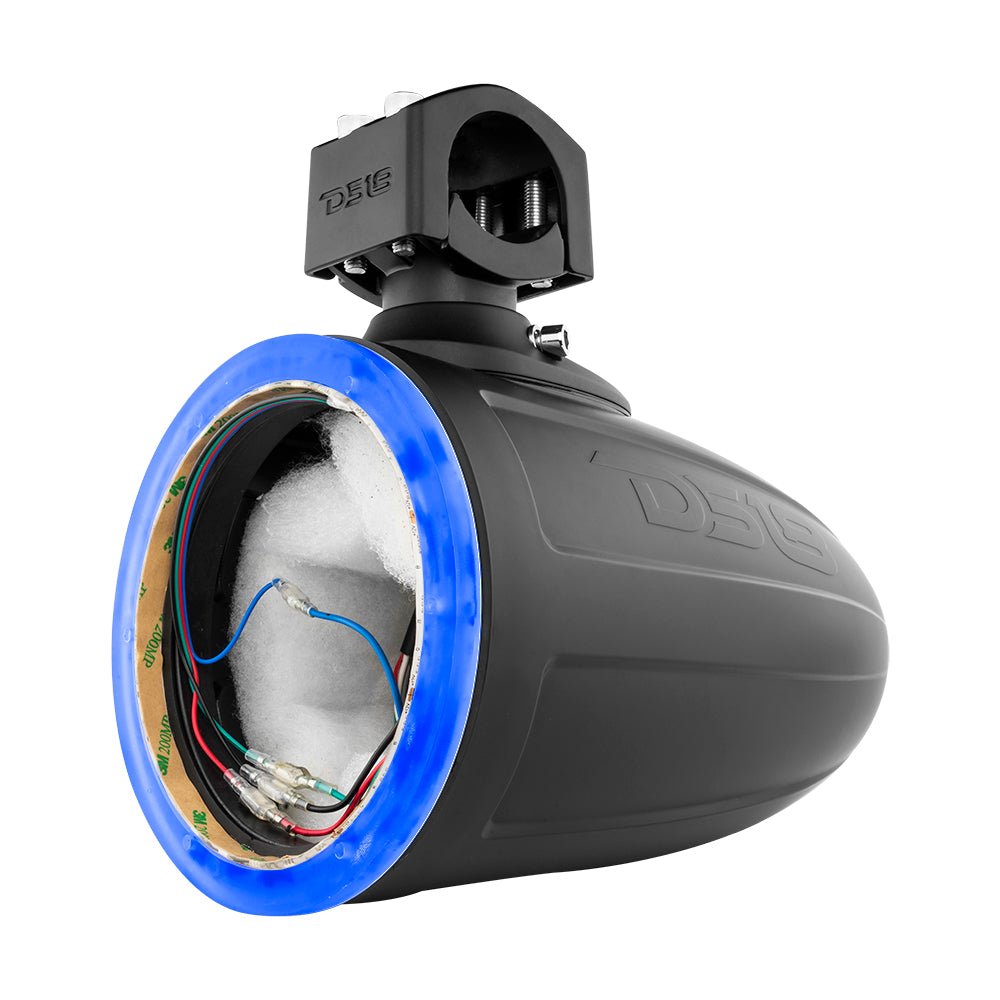 DS18 NXL 6.5" Marine and Powersports Empty Tower LED RGB Lights -Black
