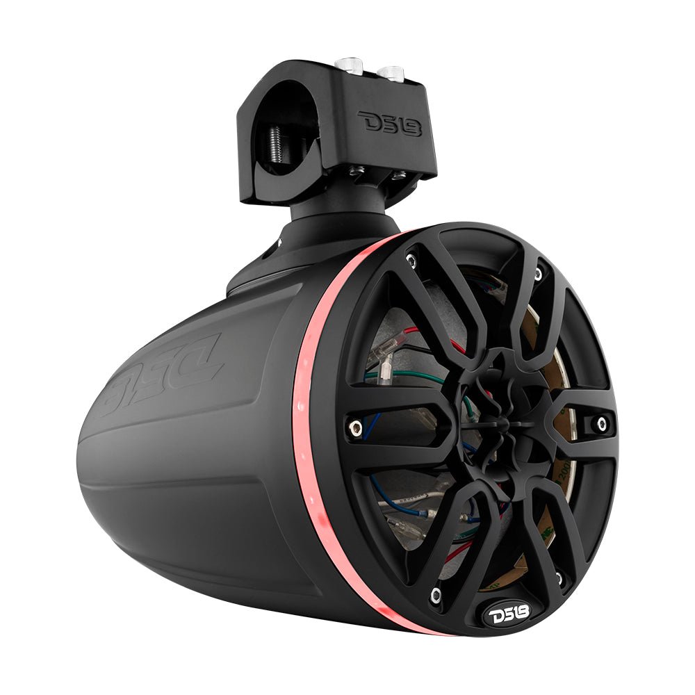 DS18 NXL 6.5" Marine and Powersports Empty Tower LED RGB Lights -Black