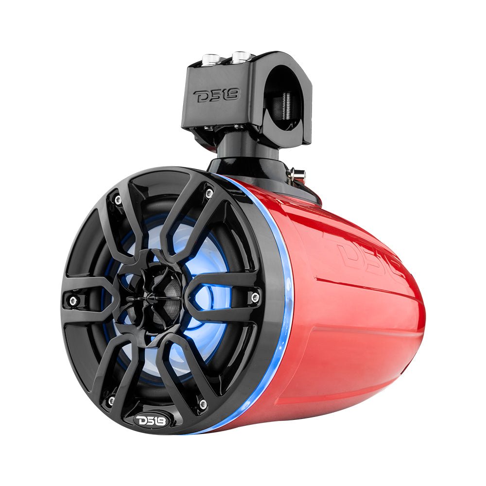 DS18 NXL 6.5" Marine and Powersports Towers LED RGB Lights 100 Watts Rms - Red