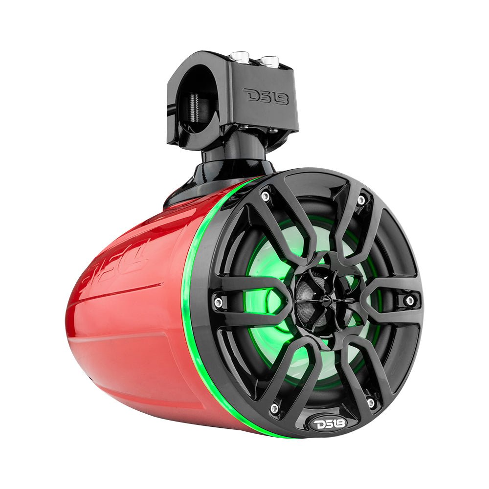 DS18 NXL 6.5" Marine and Powersports Towers LED RGB Lights 100 Watts Rms - Red