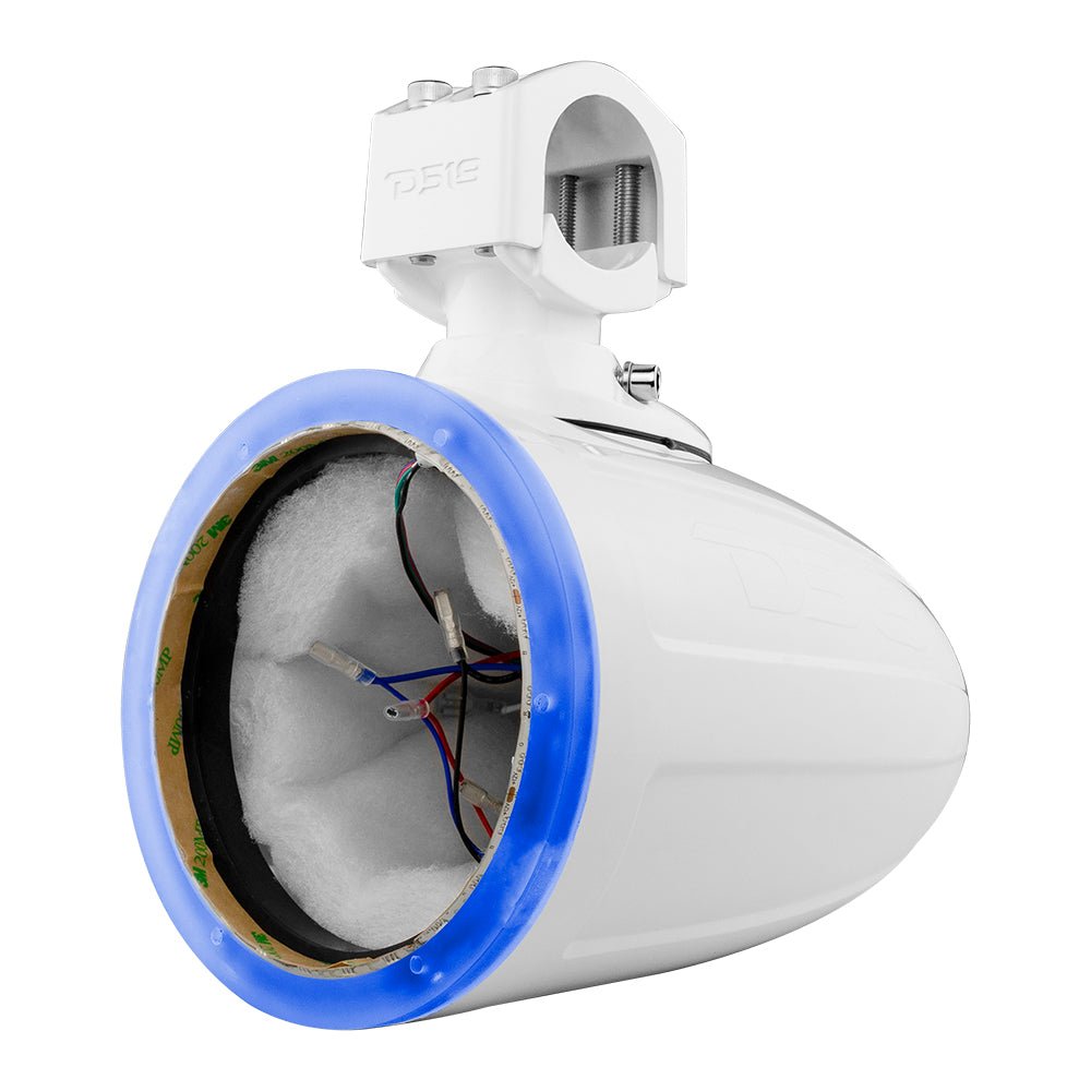 DS18 NXL 6.5" Marine and Powersports Empty Tower LED RGB Lights -White