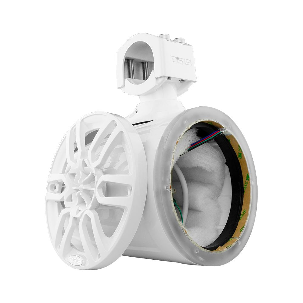 DS18 NXL 6.5" Marine and Powersports Empty Tower LED RGB Lights -White