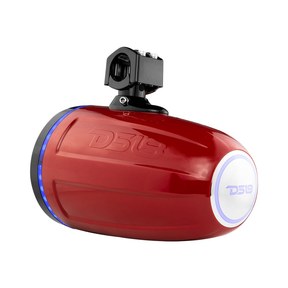 DS18 NXL 8" Marine and Powersports Towers LED RGB Lights 125 Watts Rms - Red