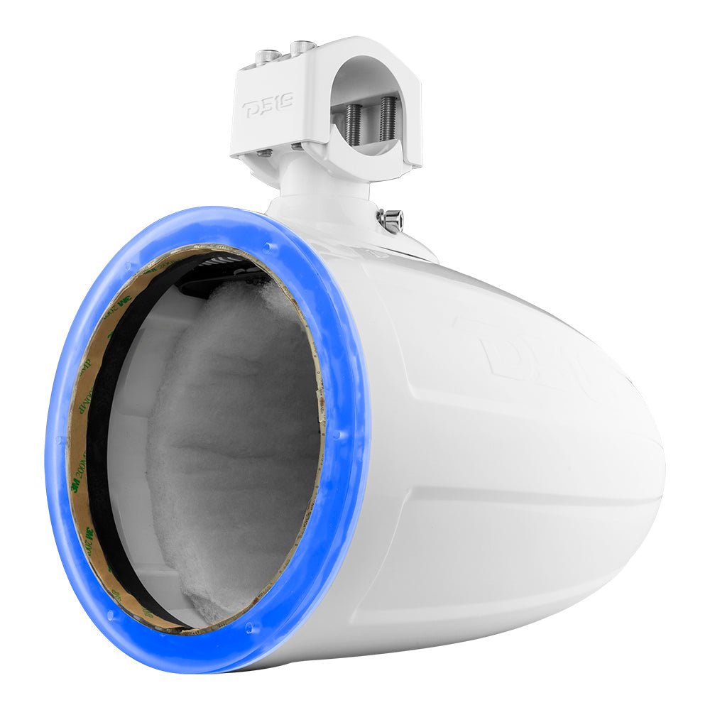 DS18 NXL 8" Marine and Powersports Empty Tower LED RGB Lights - White