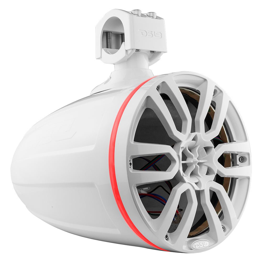 DS18 NXL 8" Marine and Powersports Empty Tower LED RGB Lights - White