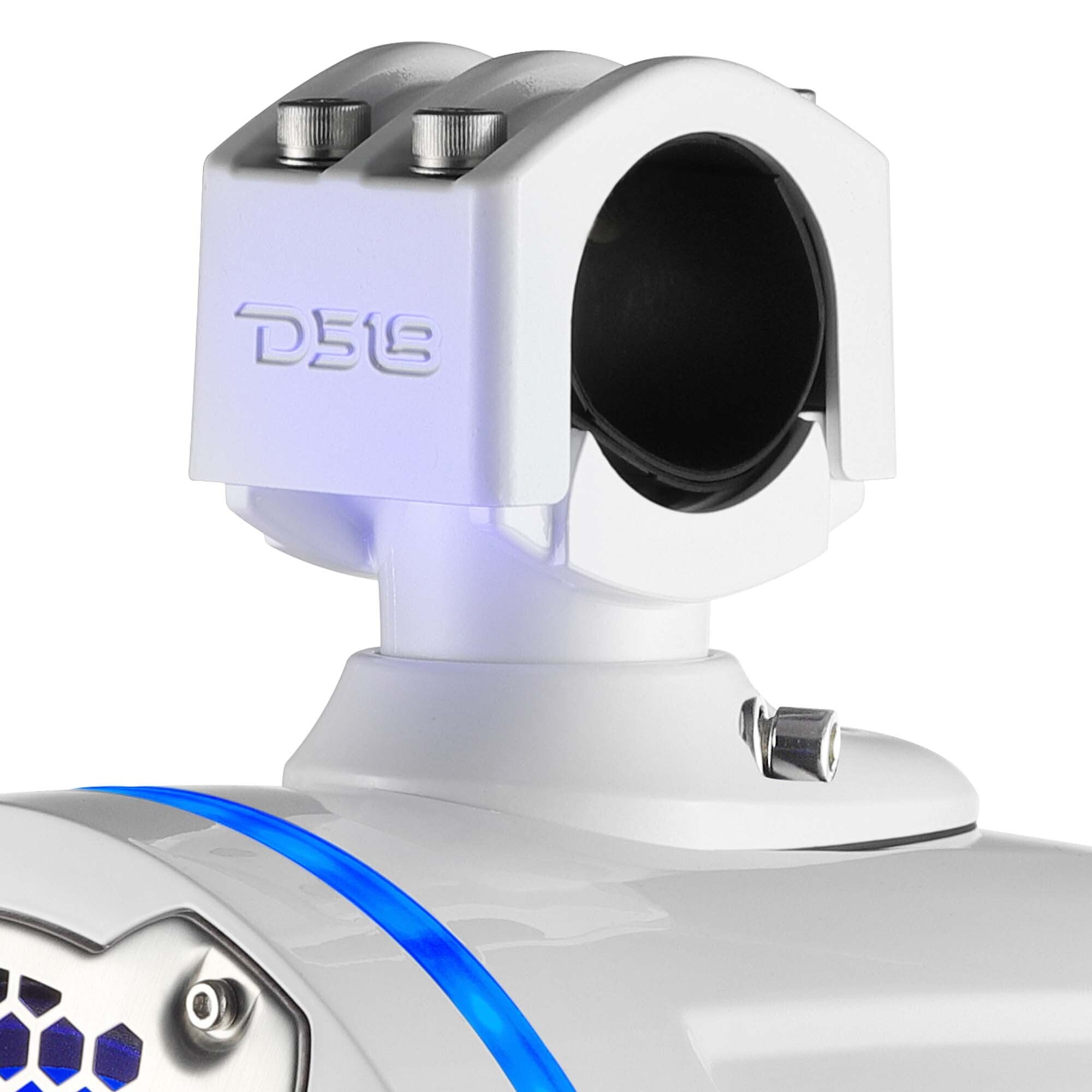 DS18 NXL 8" Neodymium Marine and Powersports Towers with Built-in Passive Radiator, 1" Driver and LED RGB Lights 180 Watts Rms -White