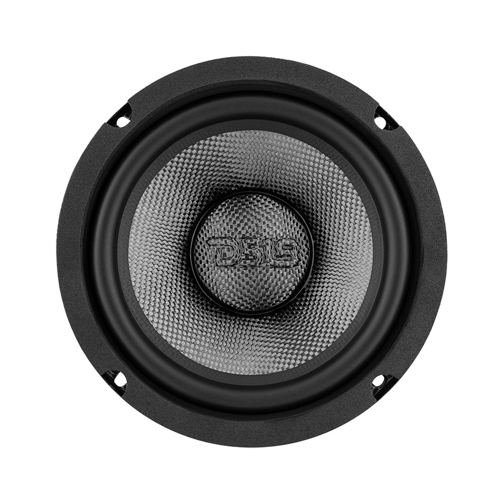 DS18 PRO 6.5" Neodymium Carbon Fiber Water resistant Cone Mid-Bass Loudspeaker 250 Watts Rms 2-Ohm
