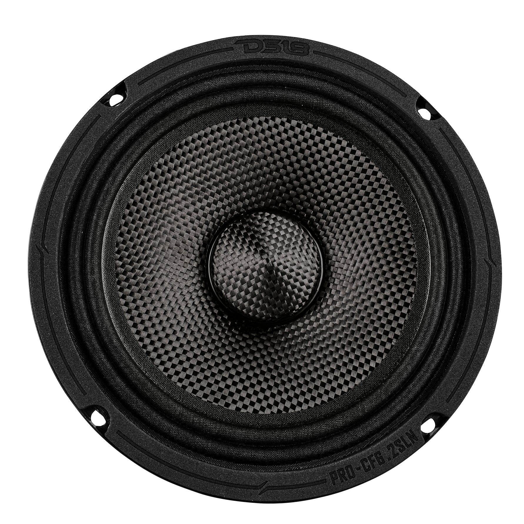 DS18 6.5” Slim Motorcycle & Motorsports Loudspeaker With Neodymium Magnet and Water Resistant Carbon Fiber Cone | 2-Ohm 150W RMS