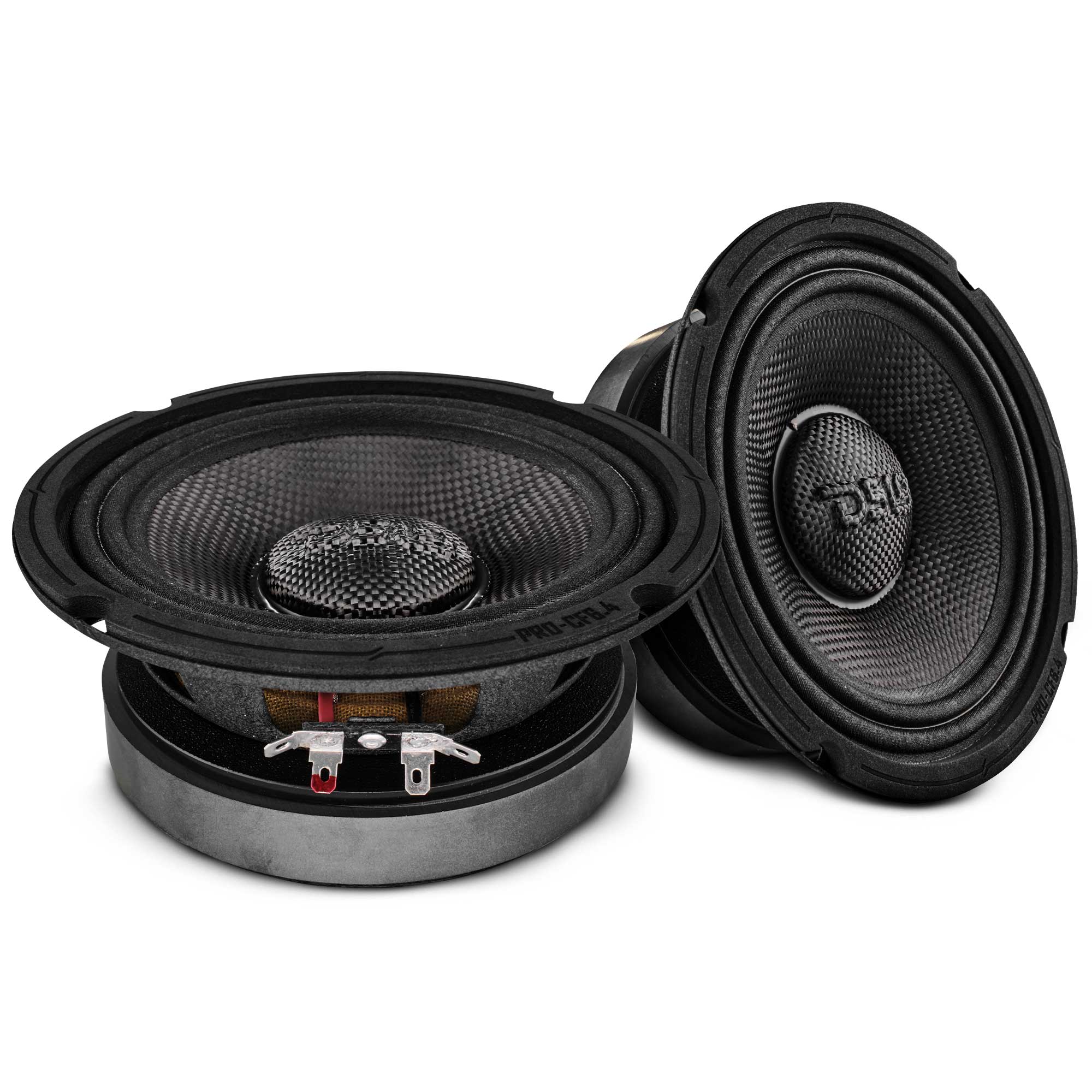 DS18 6.5” Motorcycle & Motorsports Loudspeaker With Water Resistant Carbon Fiber Cone | 4-Ohm 300W RMS