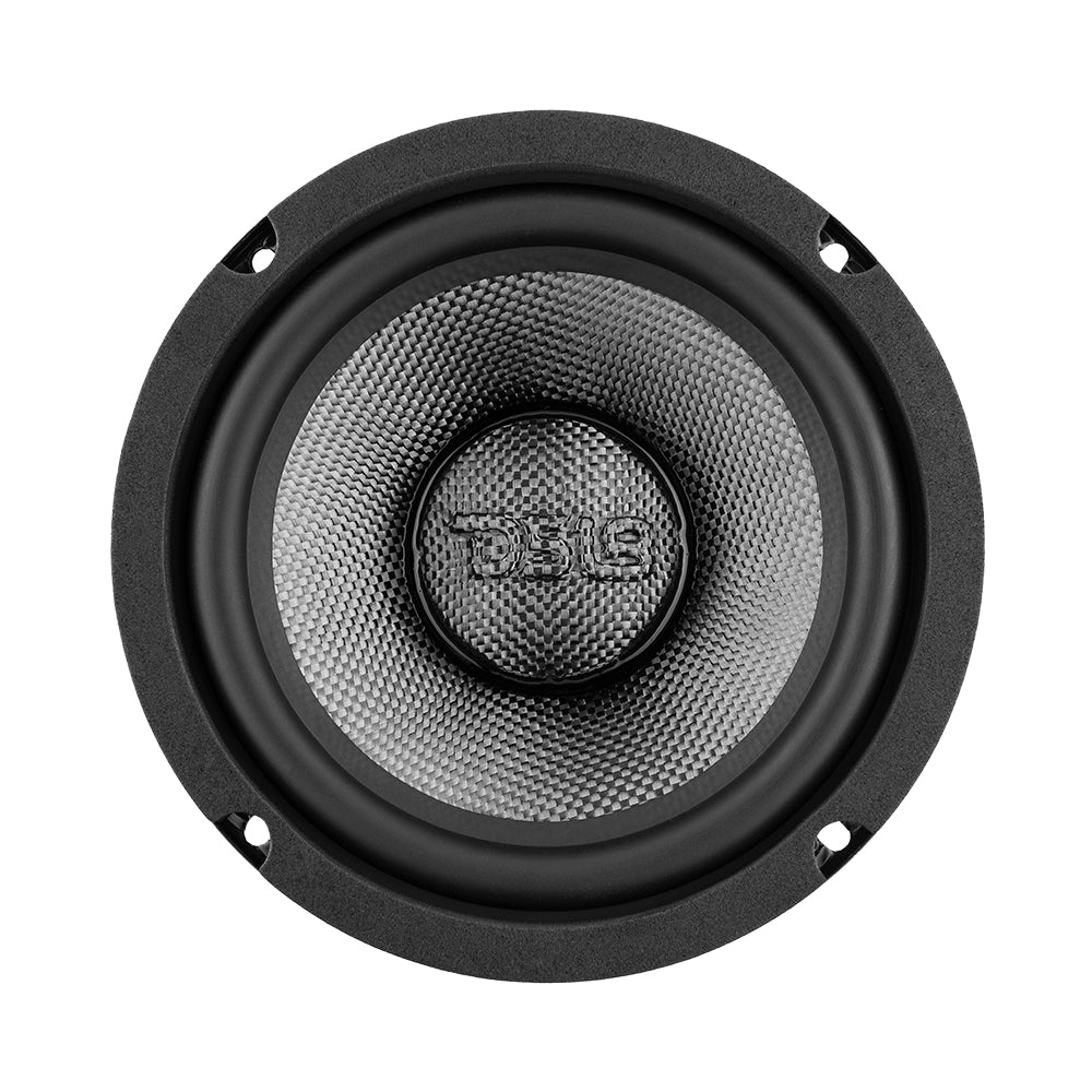 DS18 PRO 6.5" Neodymium Carbon Fiber Water resistant Cone Mid-Bass Loudspeaker 250 Watts Rms 4-Ohm